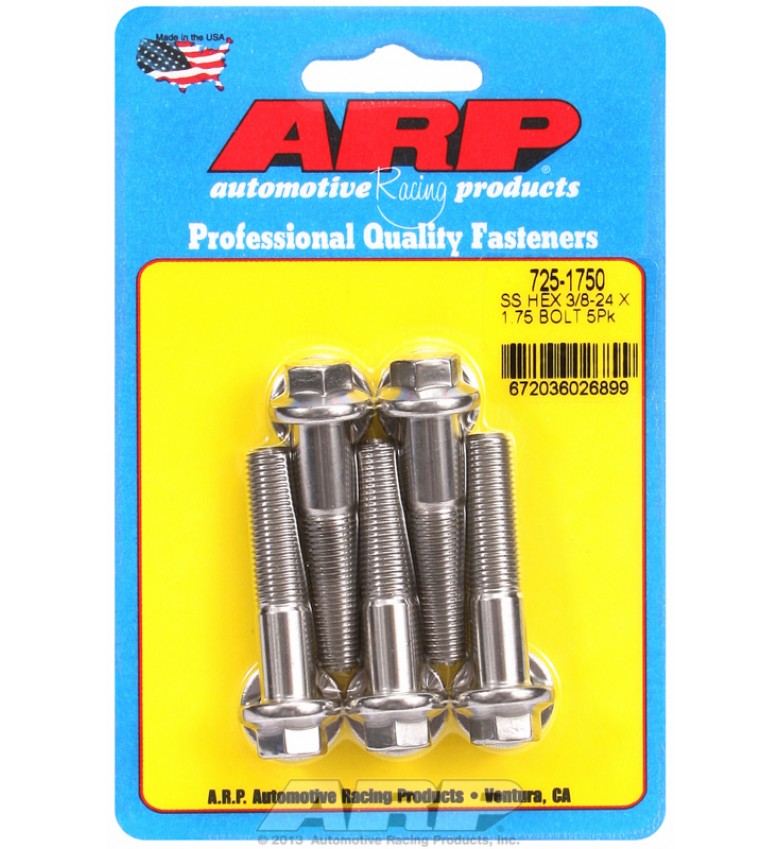 ARP Hardware - 3/8-24 x 1.750 hex 7/16 wrenching SS bolts