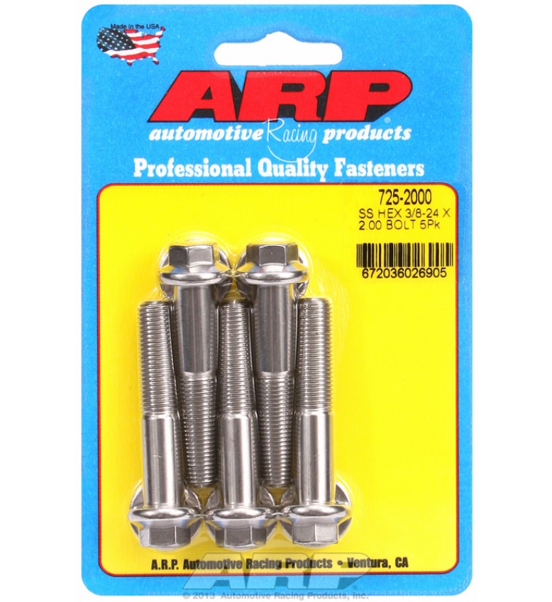 ARP Hardware - 3/8-24 x 2.000 hex 7/16 wrenching SS bolts