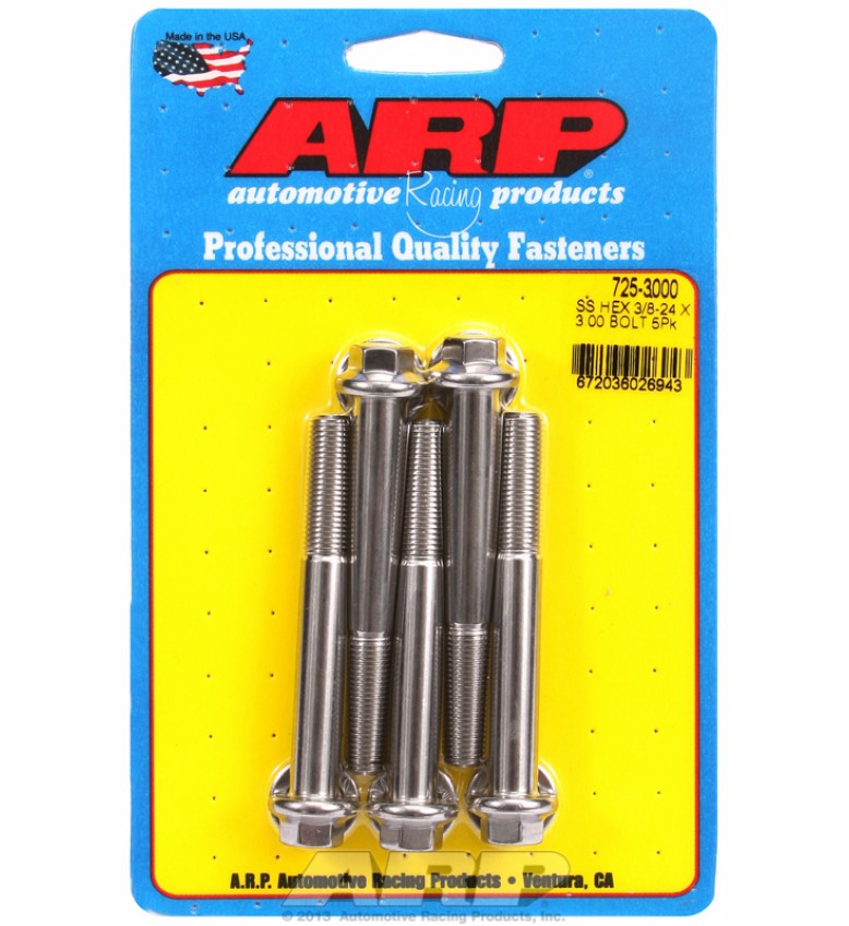 ARP Hardware - 3/8-24 x 3.000 hex 7/16 wrenching SS bolts