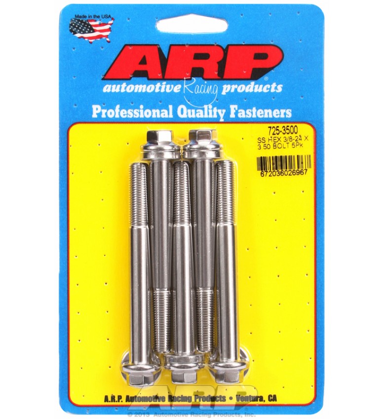 ARP Hardware - 3/8-24 x 3.500 hex 7/16 wrenching SS bolts