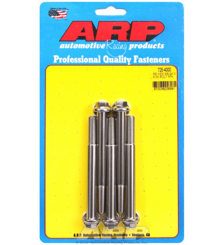ARP Hardware - 3/8-24 x 4.000 hex 7/16 wrenching SS bolts