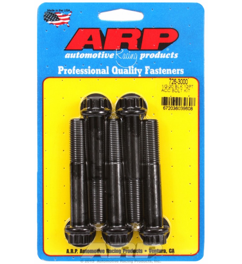 ARP Hardware - 1/2-20 x 3.000 12pt black oxide bolts