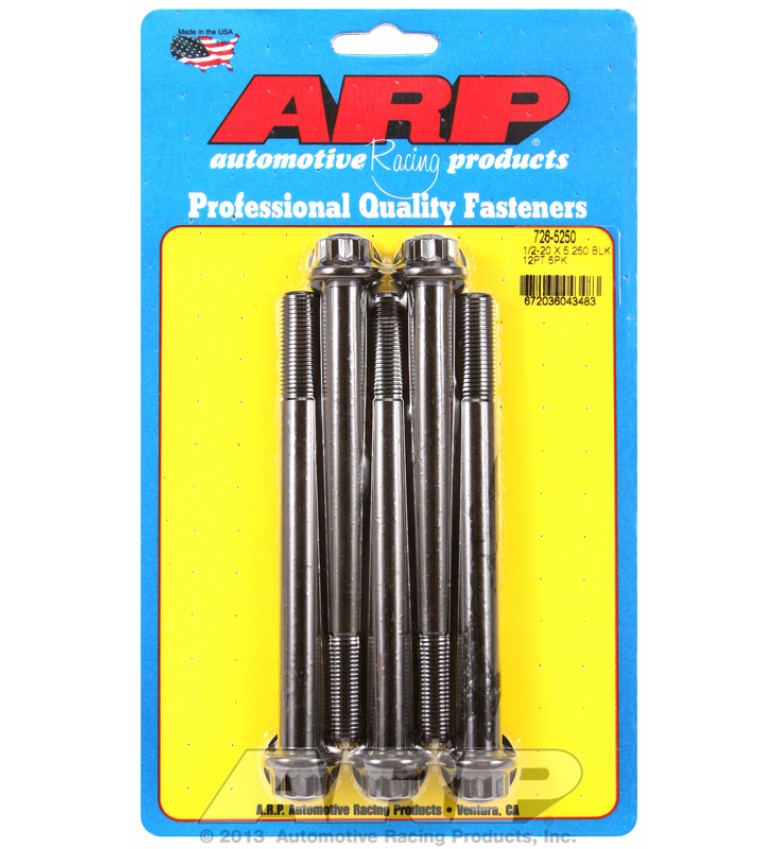 ARP Hardware - 1/2-20 x 5.250 12pt black oxide bolts