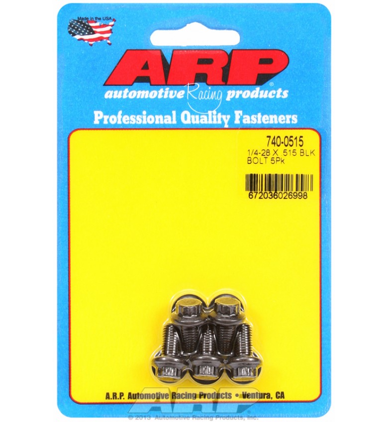 ARP Hardware - 1/4-28 x .515 12pt black oxide bolts