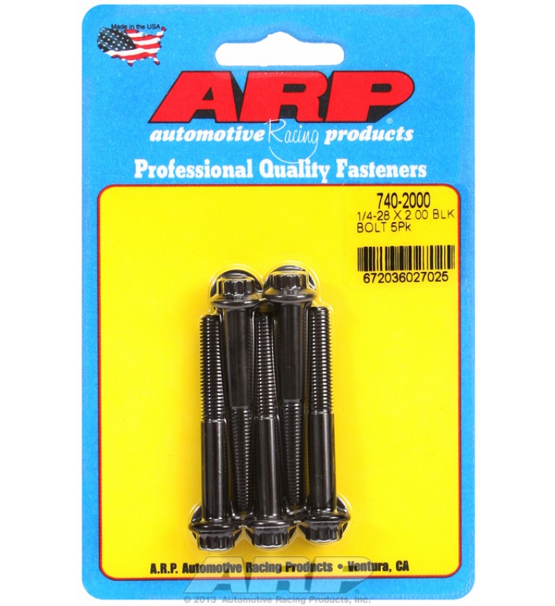 ARP Hardware - 1/4-28 x 2.000 12pt black oxide bolts