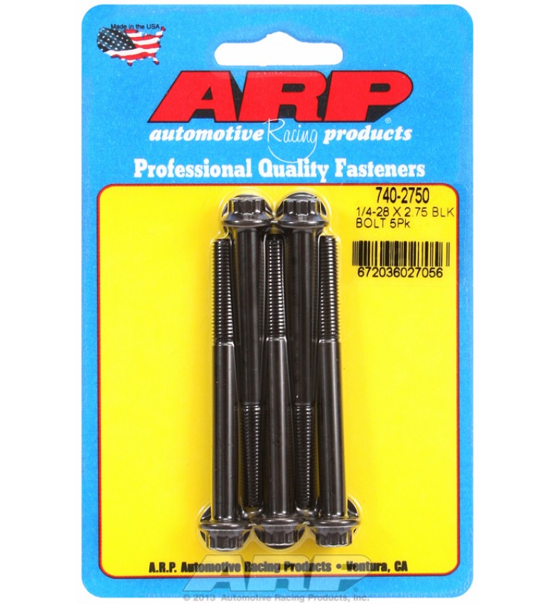 ARP Hardware - 1/4-28 x 2.750 12pt black oxide bolts