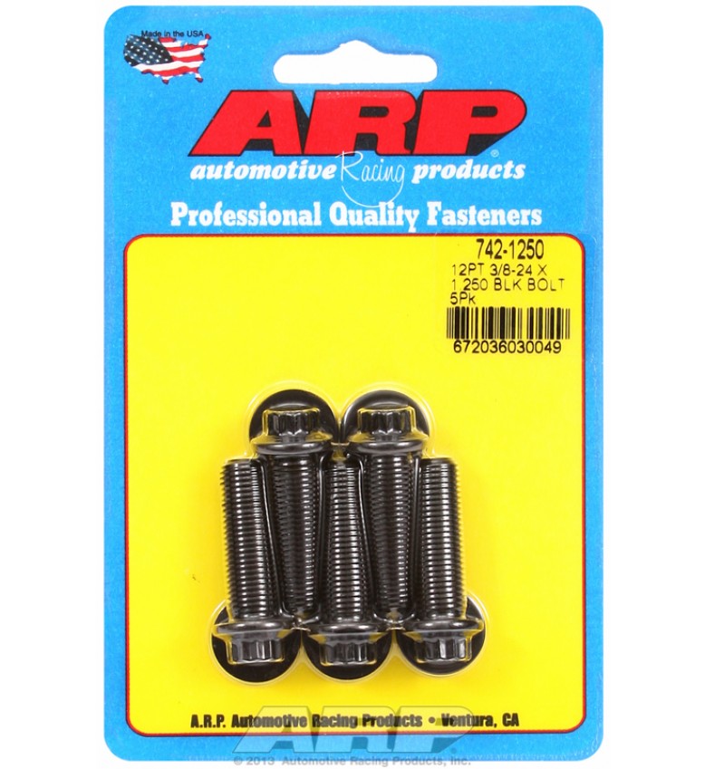 ARP Hardware - 3/8-24 x 1.250 12pt black oxide bolts