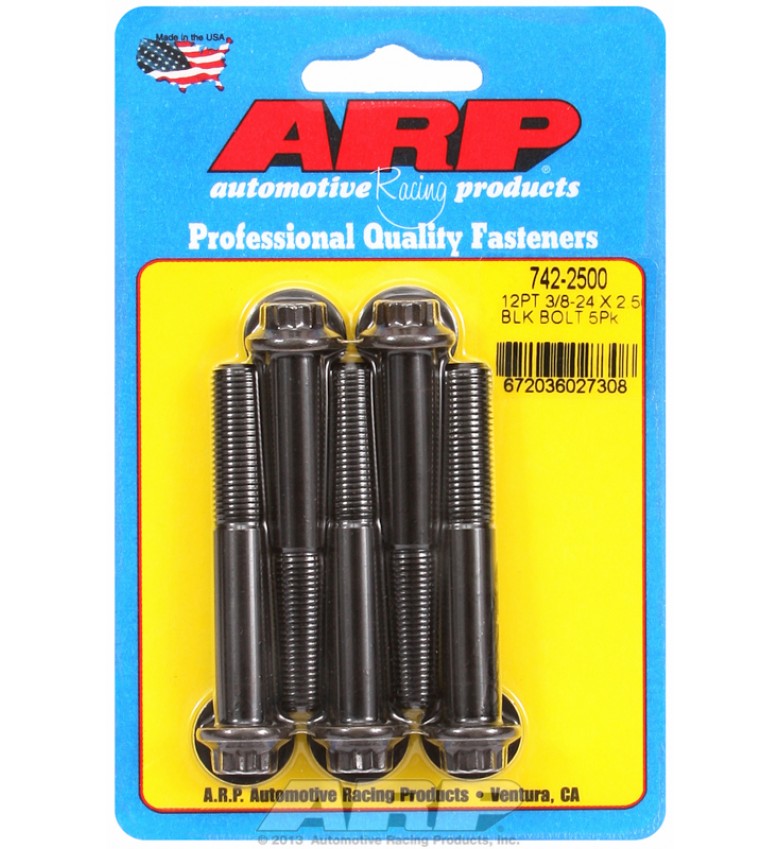 ARP Hardware - 3/8-24 x 2.500 12pt black oxide bolts