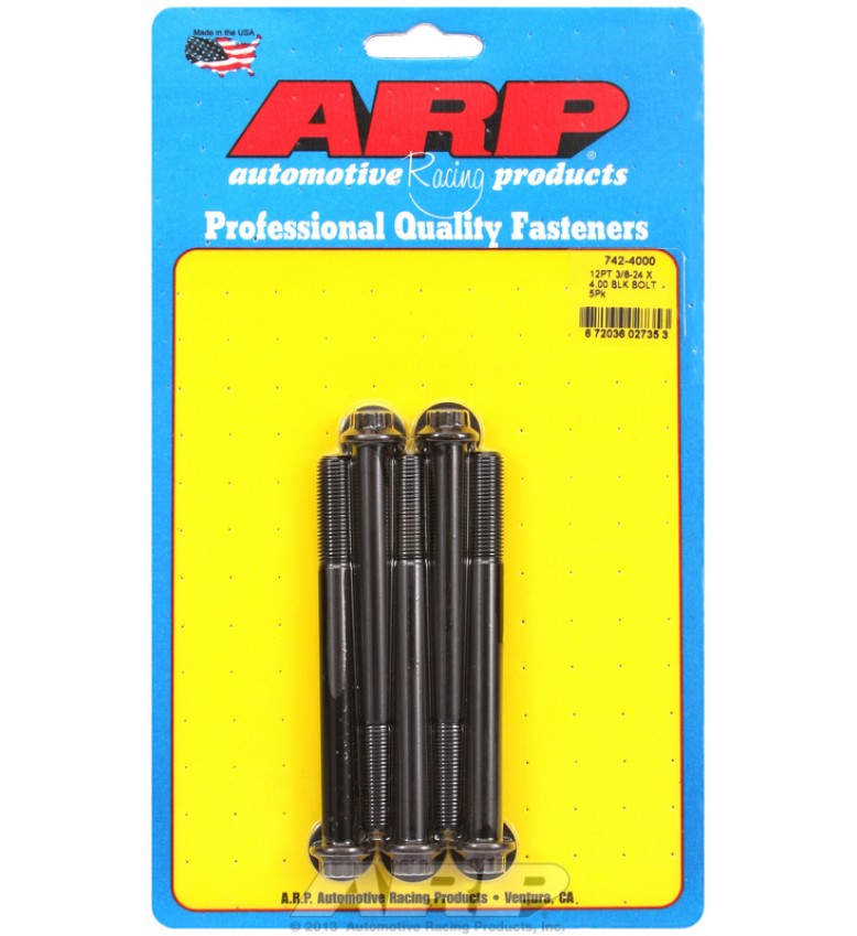 ARP Hardware - 3/8-24 x 4.000 12pt black oxide bolts