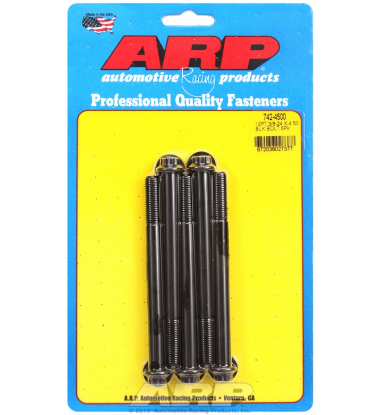 ARP Hardware - 3/8-24 x 4.500 12pt black oxide bolts