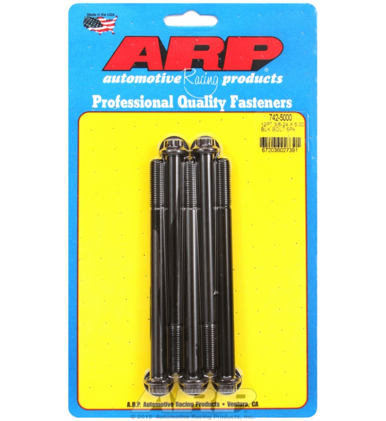 ARP Hardware - 3/8-24 x 5.000 12pt black oxide bolts