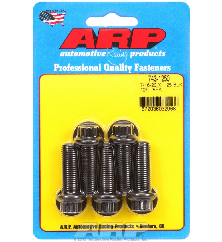 ARP Hardware - 7/16-20 x 1.250 12pt black oxide bolts