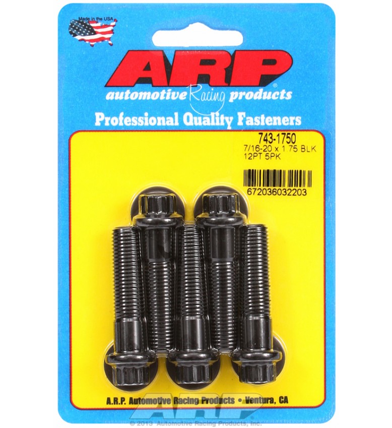 ARP Hardware - 7/16-20 x 1.750 12pt black oxide bolts