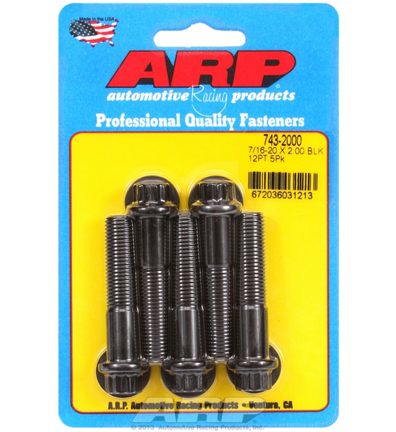 ARP Hardware - 7/16-20 x 2.000 12pt black oxide bolts