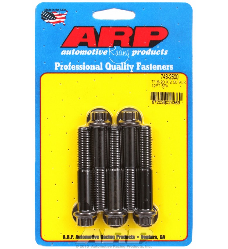ARP Hardware - 7/16-20 x 2.500 12pt black oxide bolts