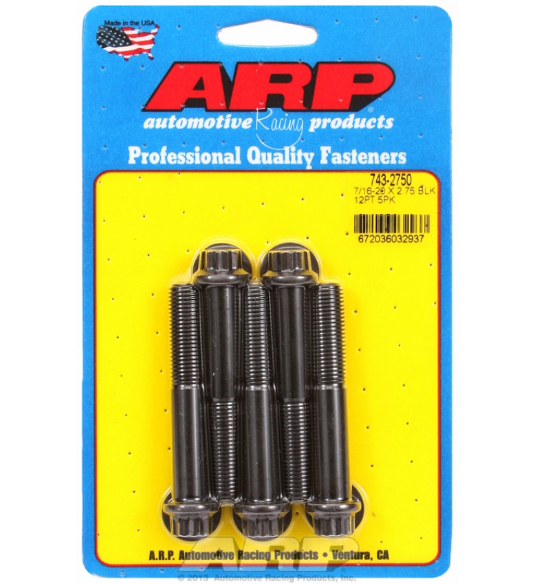 ARP Hardware - 7/16-20 x 2.750 12pt black oxide bolts