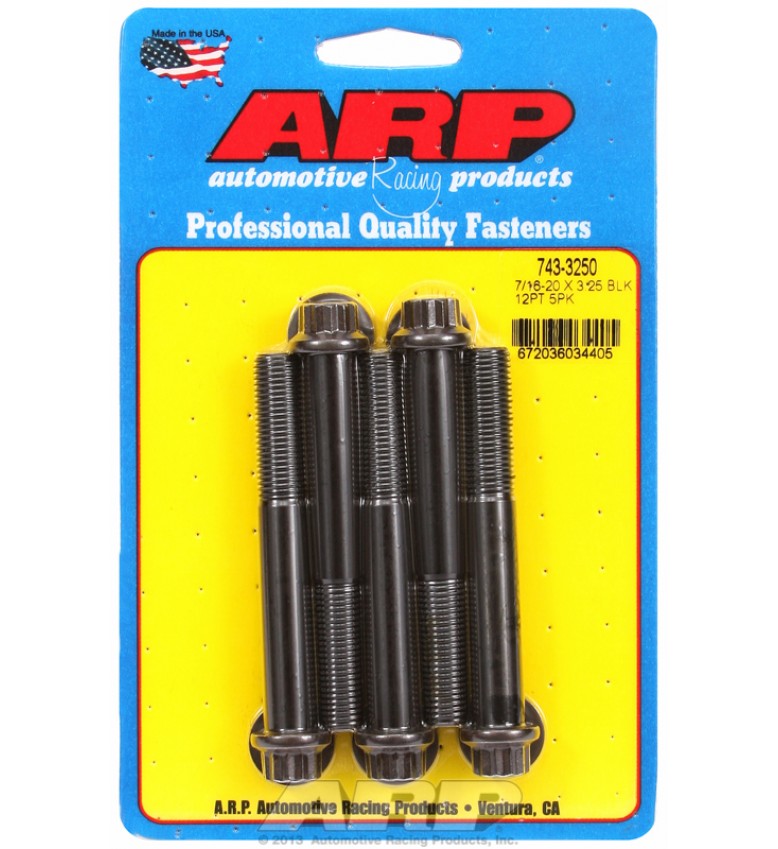 ARP Hardware - 7/16-20 x 3.250 12pt black oxide bolts