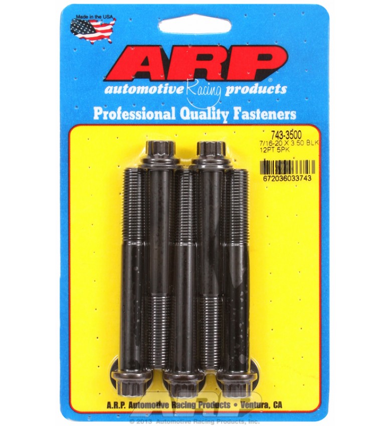 ARP Hardware - 7/16-20 x 3.500 12pt black oxide bolts