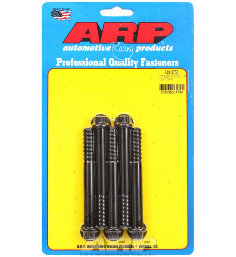 ARP Hardware - 7/16-20 x 3.750 12pt black oxide bolts
