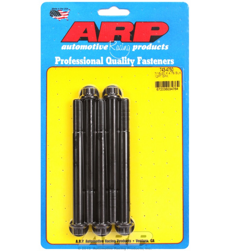 ARP Hardware - 7/16-20 x 4.750 12pt black oxide bolts