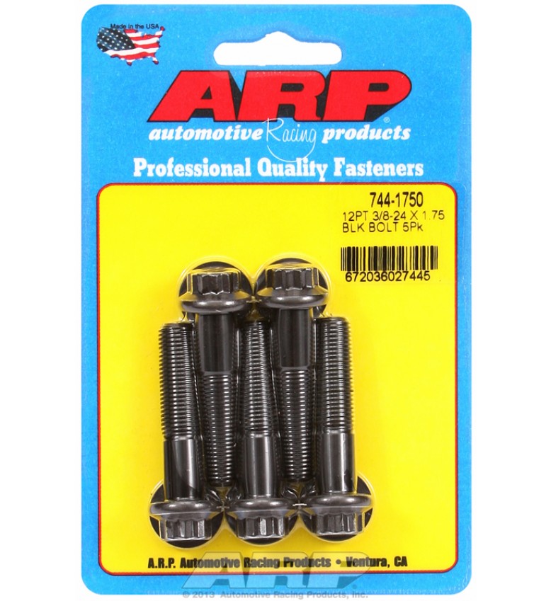 ARP Hardware - 3/8-24 x 1.750 12pt 7/16 wrenching black oxide bolts