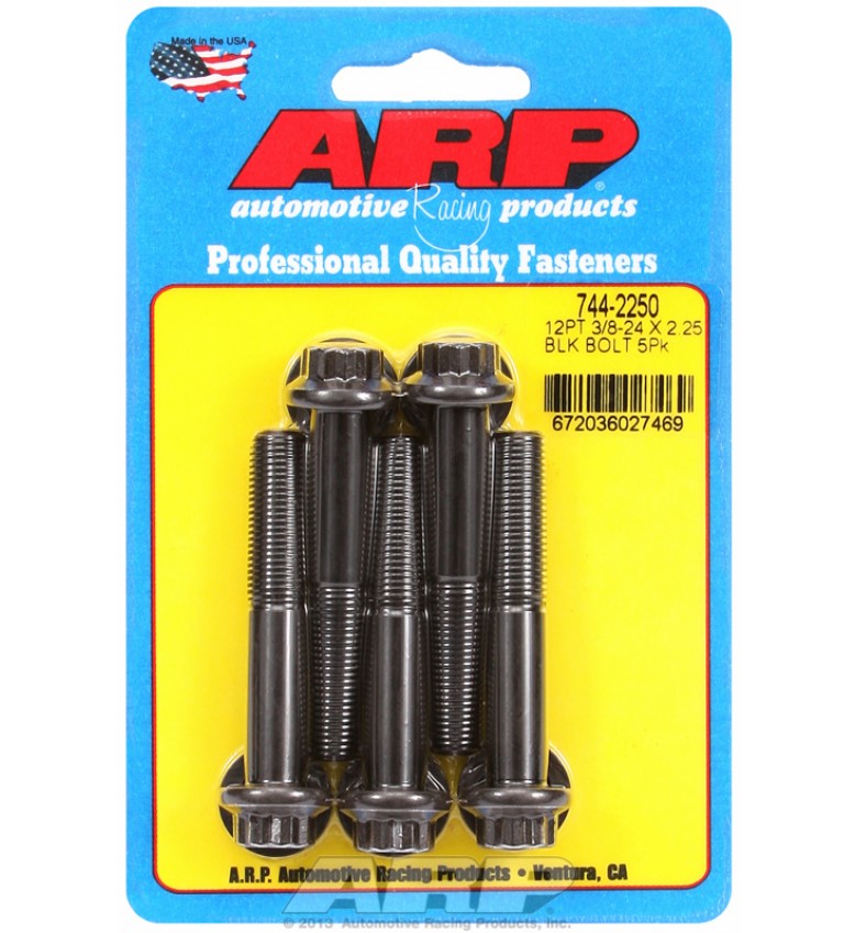 ARP Hardware - 3/8-24 x 2.250 12pt 7/16 wrenching black oxide bolts