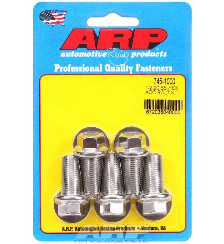ARP Hardware - 1/2-20 x 1.000 hex SS bolts