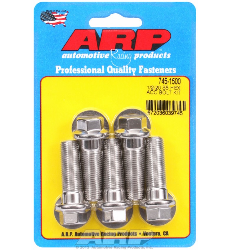 ARP Hardware - 1/2-20 x 1.500 hex SS bolts