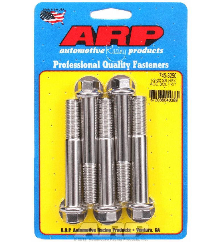 ARP Hardware - 1/2-20 x 3.250 hex SS bolts