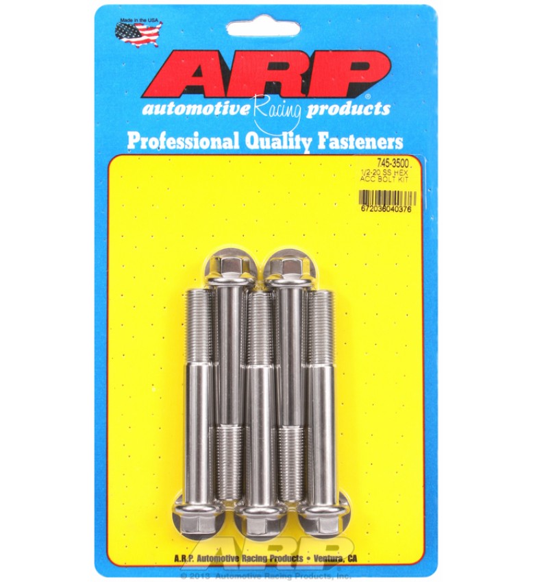 ARP Hardware - 1/2-20 x 3.500 hex SS bolts