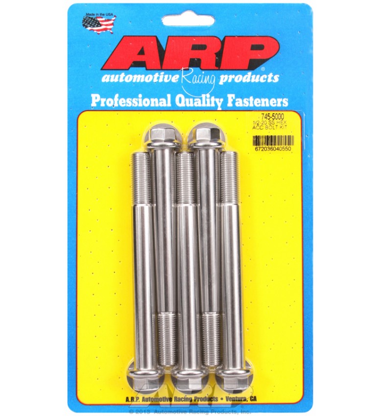 ARP Hardware - 1/2-20 x 5.000 hex SS bolts
