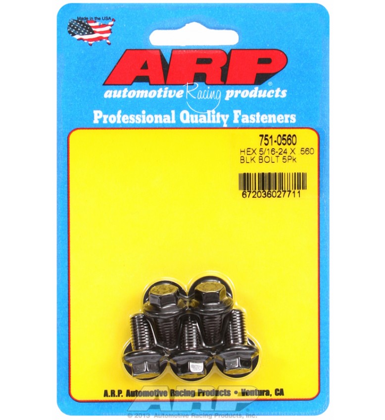ARP Hardware - 5/16-24 x .560 hex black oxide bolts