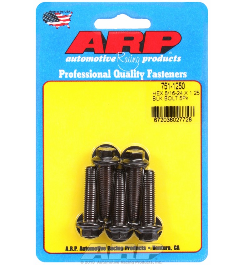 ARP Hardware - 5/16-24 x 1.250 hex black oxide bolts