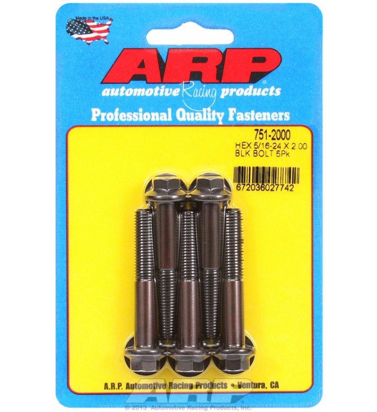 ARP Hardware - 5/16-24 x 2.000 hex black oxide bolts