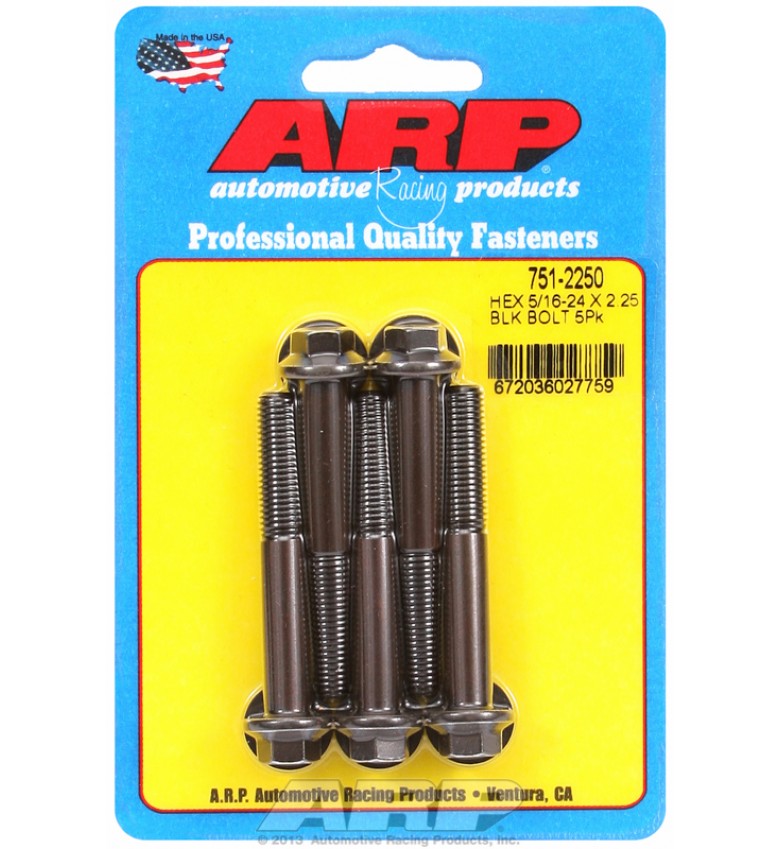 ARP Hardware - 5/16-24 x 2.250 hex black oxide bolts