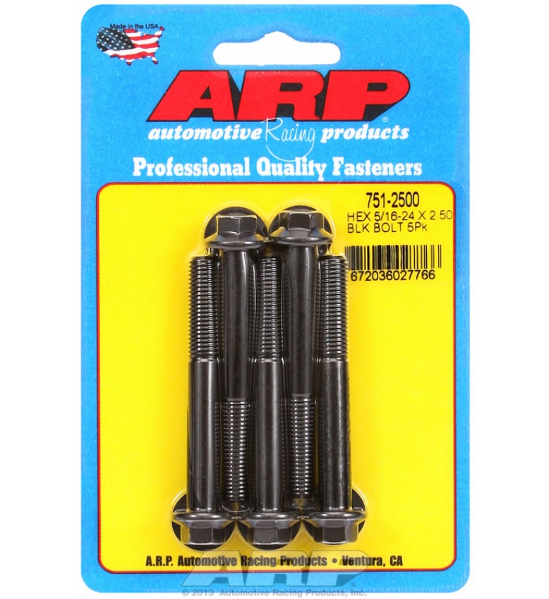 ARP Hardware - 5/16-24 x 2.500 hex black oxide bolts