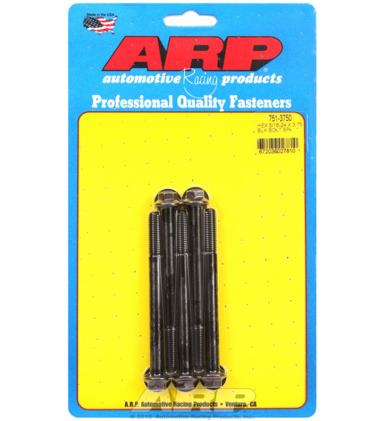 ARP Hardware - 5/16-24 x 3.750 hex black oxide bolts