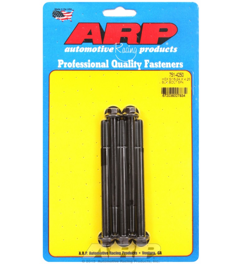 ARP Hardware - 5/16-24 x 4.250 hex black oxide bolts