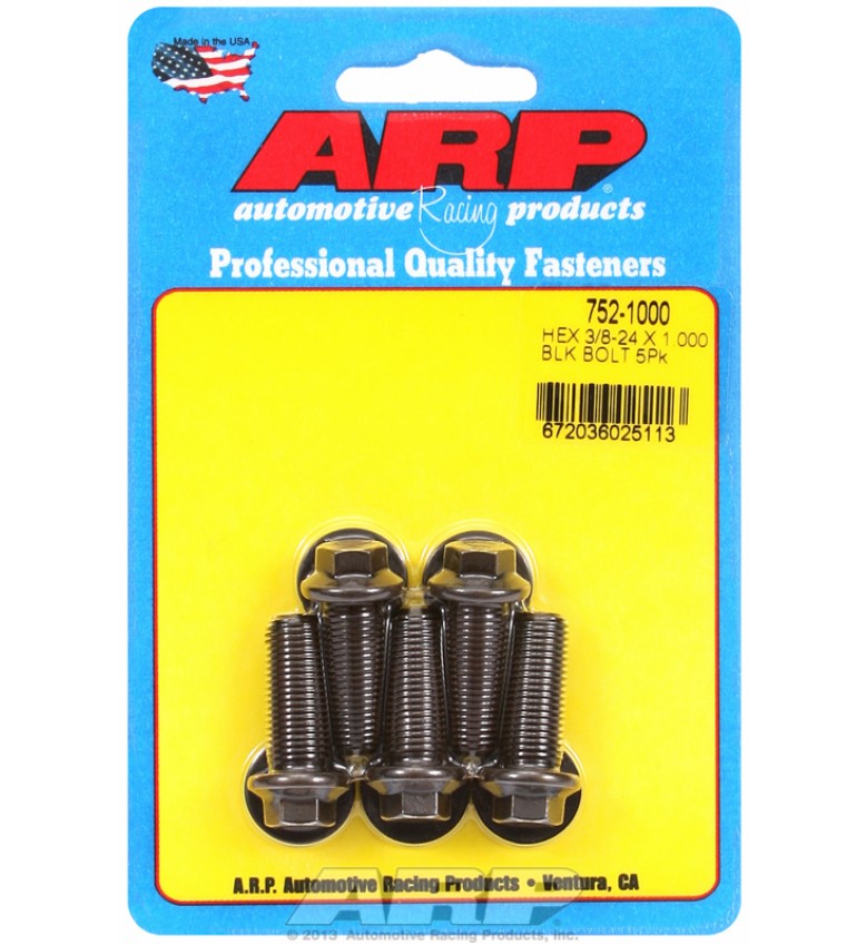 ARP Hardware - 3/8-24 x 1.000 hex black oxide bolts