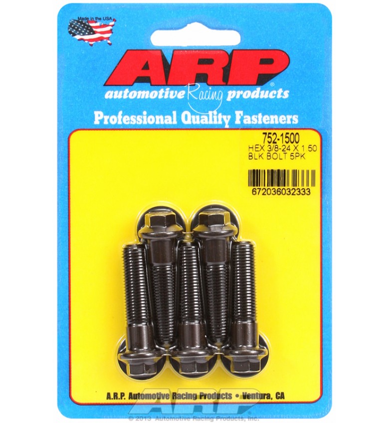 ARP Hardware - 3/8-24 x 1.500 hex black oxide bolts