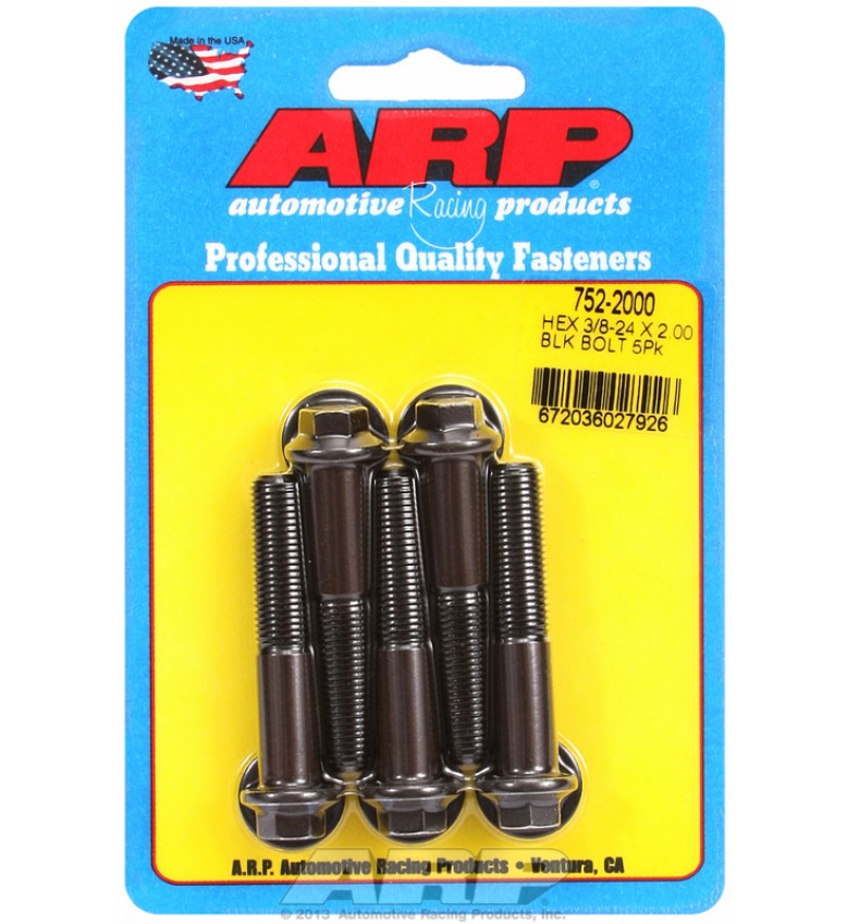 ARP Hardware - 3/8-24 x 2.000 hex black oxide bolts