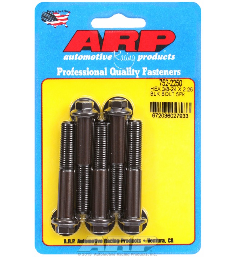 ARP Hardware - 3/8-24 x 2.250 hex black oxide bolts