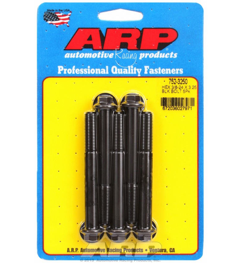 ARP Hardware - 3/8-24 x 3.250 hex black oxide bolts