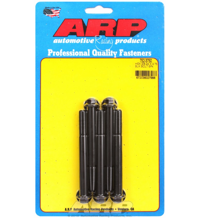 ARP Hardware - 3/8-24 x 3.750 hex black oxide bolts