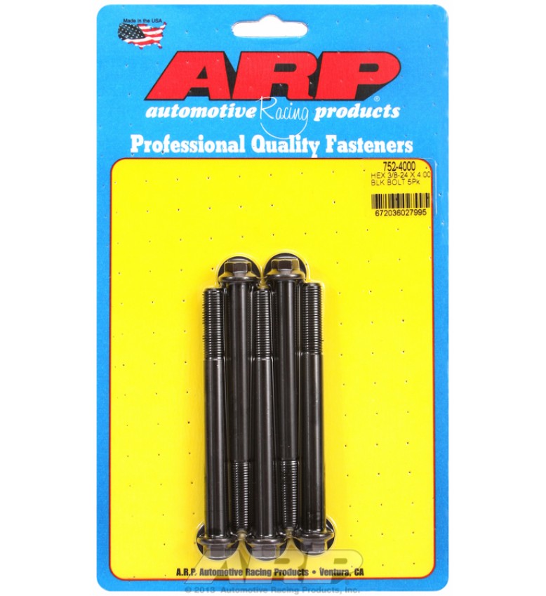 ARP Hardware - 3/8-24 x 4.000 hex black oxide bolts