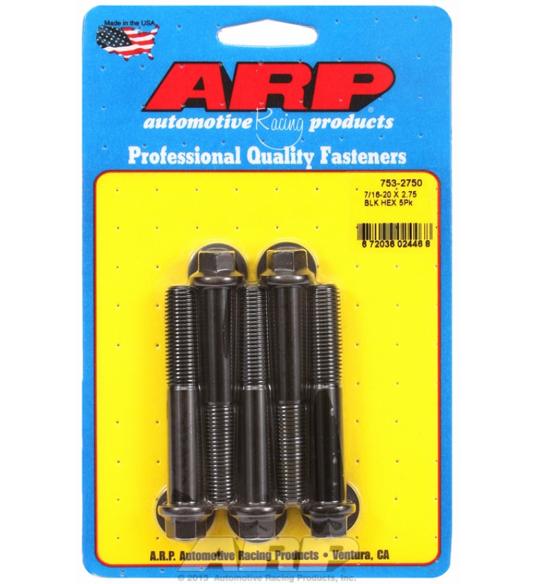 ARP Hardware - 7/16-20 x 2.750 hex black oxide bolts