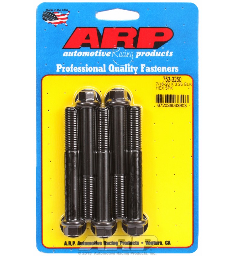 ARP Hardware - 7/16-20 x 3.250 hex black oxide bolts