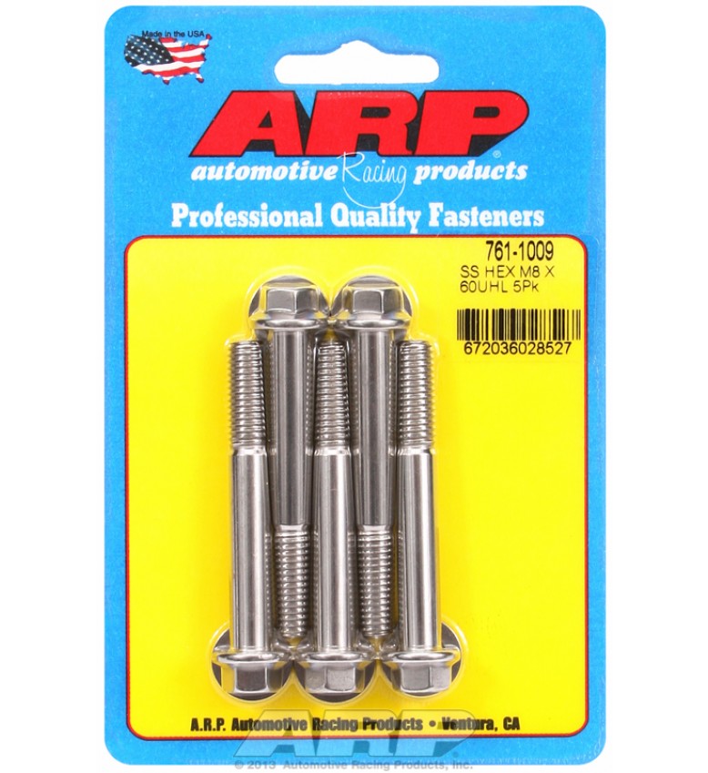 ARP Hardware - M8 x 1.25 x 60  hex SS bolts