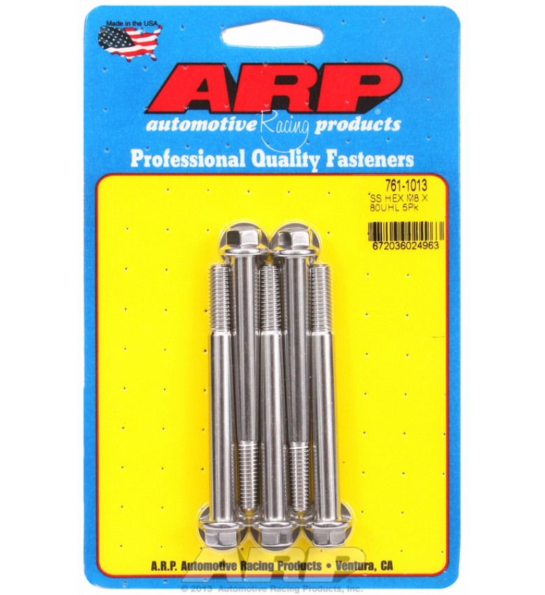 ARP Hardware - M8 x 1.25 x 80 hex SS bolts