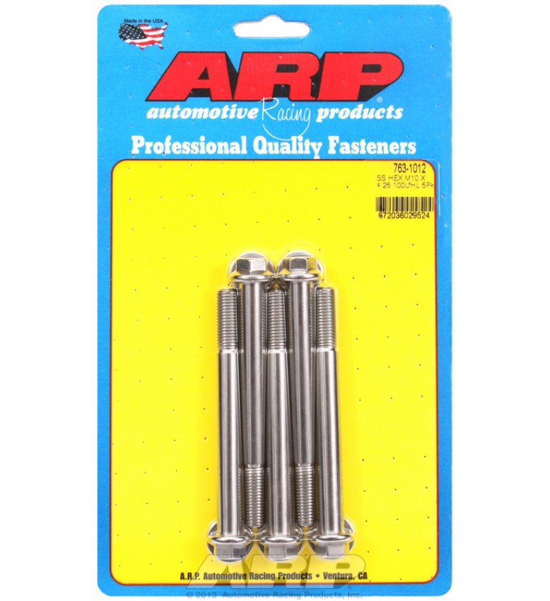 ARP Hardware - M10 x 1.25 x 100 hex SS bolts